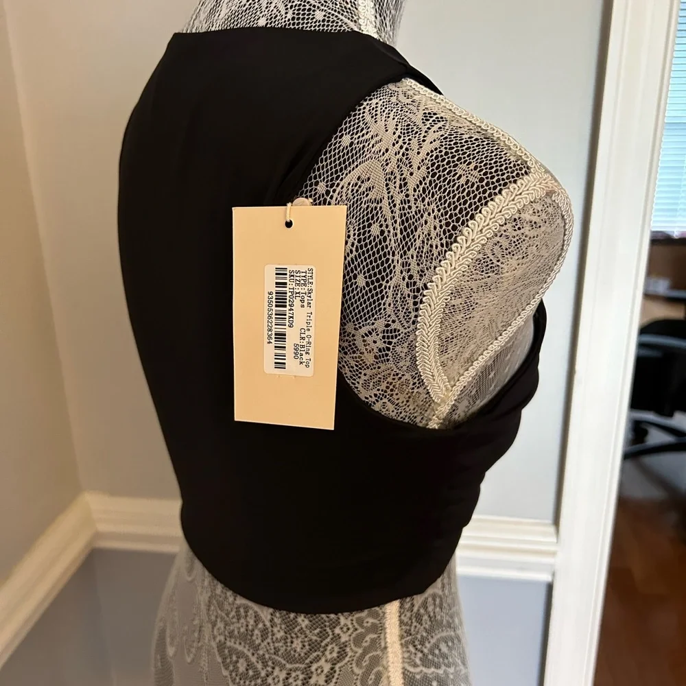 Mesjki Black skyler triple O  Crop Top Size XL - Picture 4 of 13